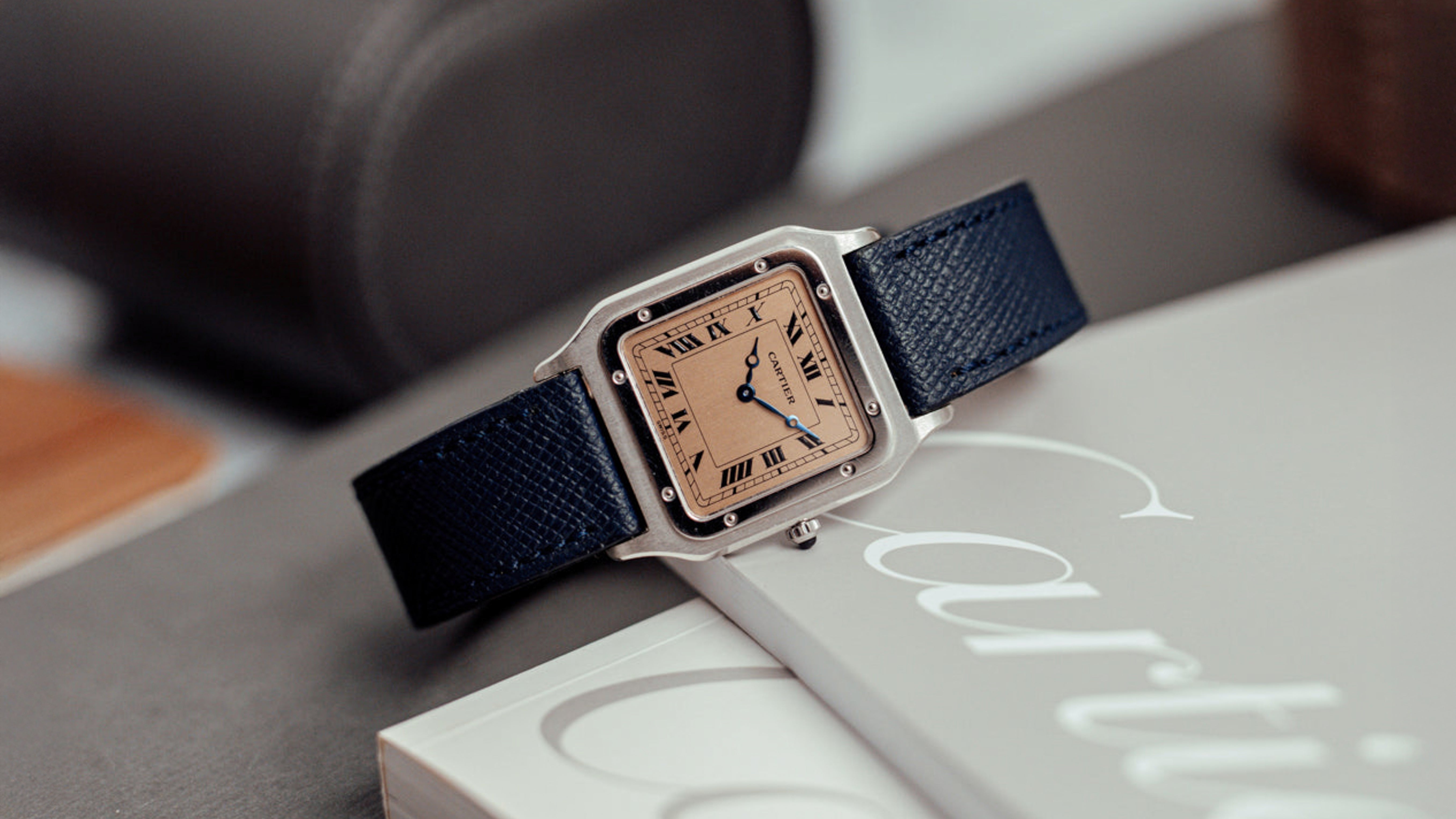 Salmon Dial Cartier Santos Dumont 90th Anniversary – Hairspring