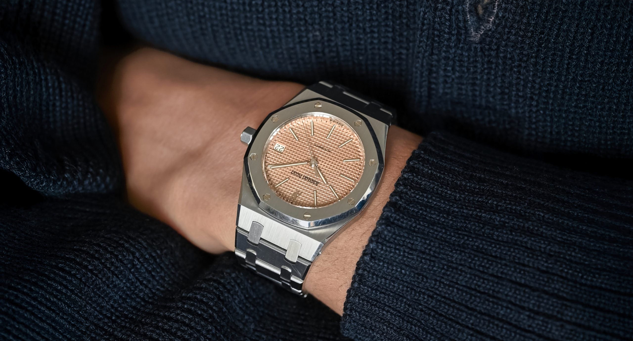Salmon Dial 14790ST Audemars Piguet Royal Oak – Hairspring