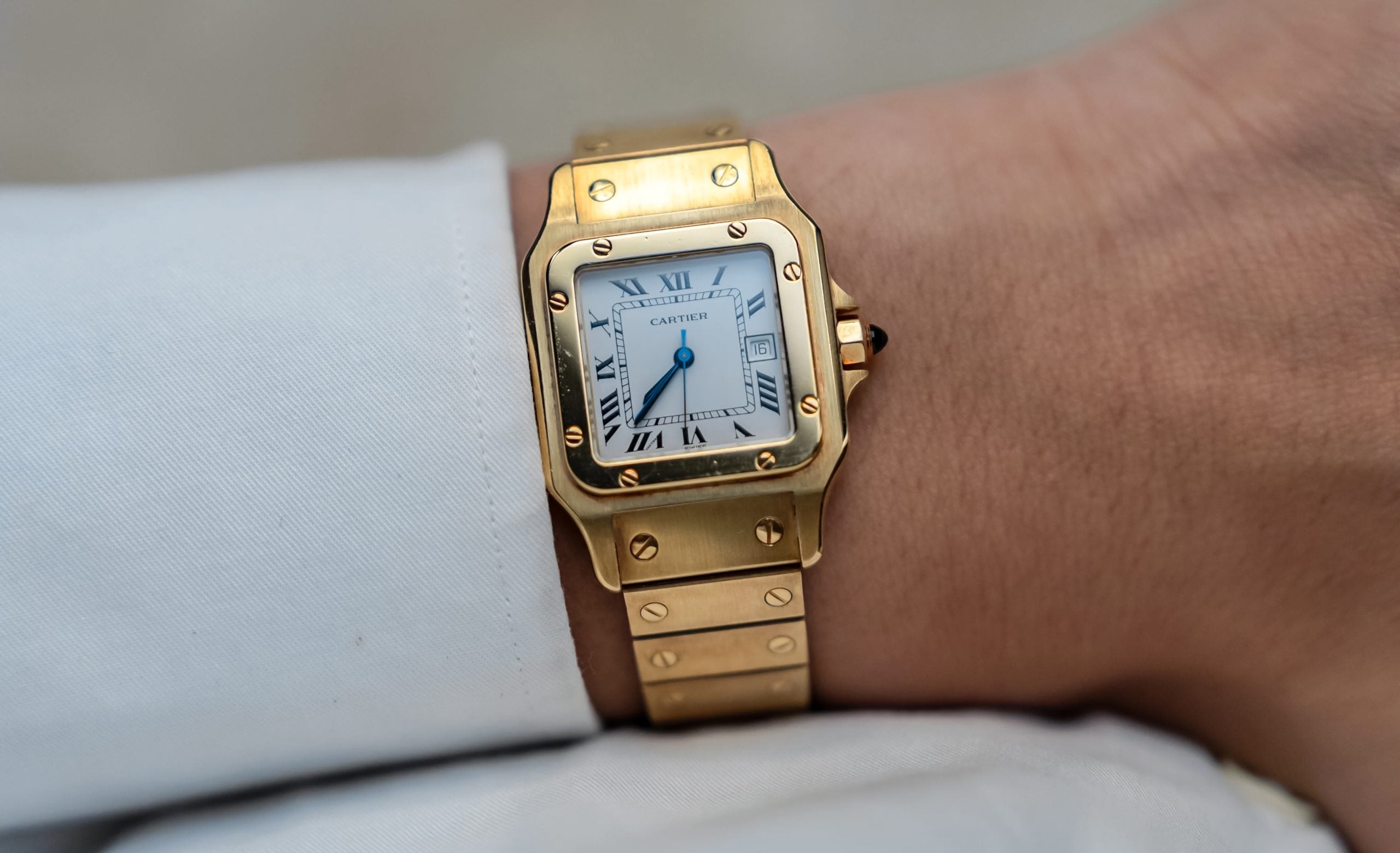 Or Massif' 2964 Cartier Santos Carrée – Hairspring