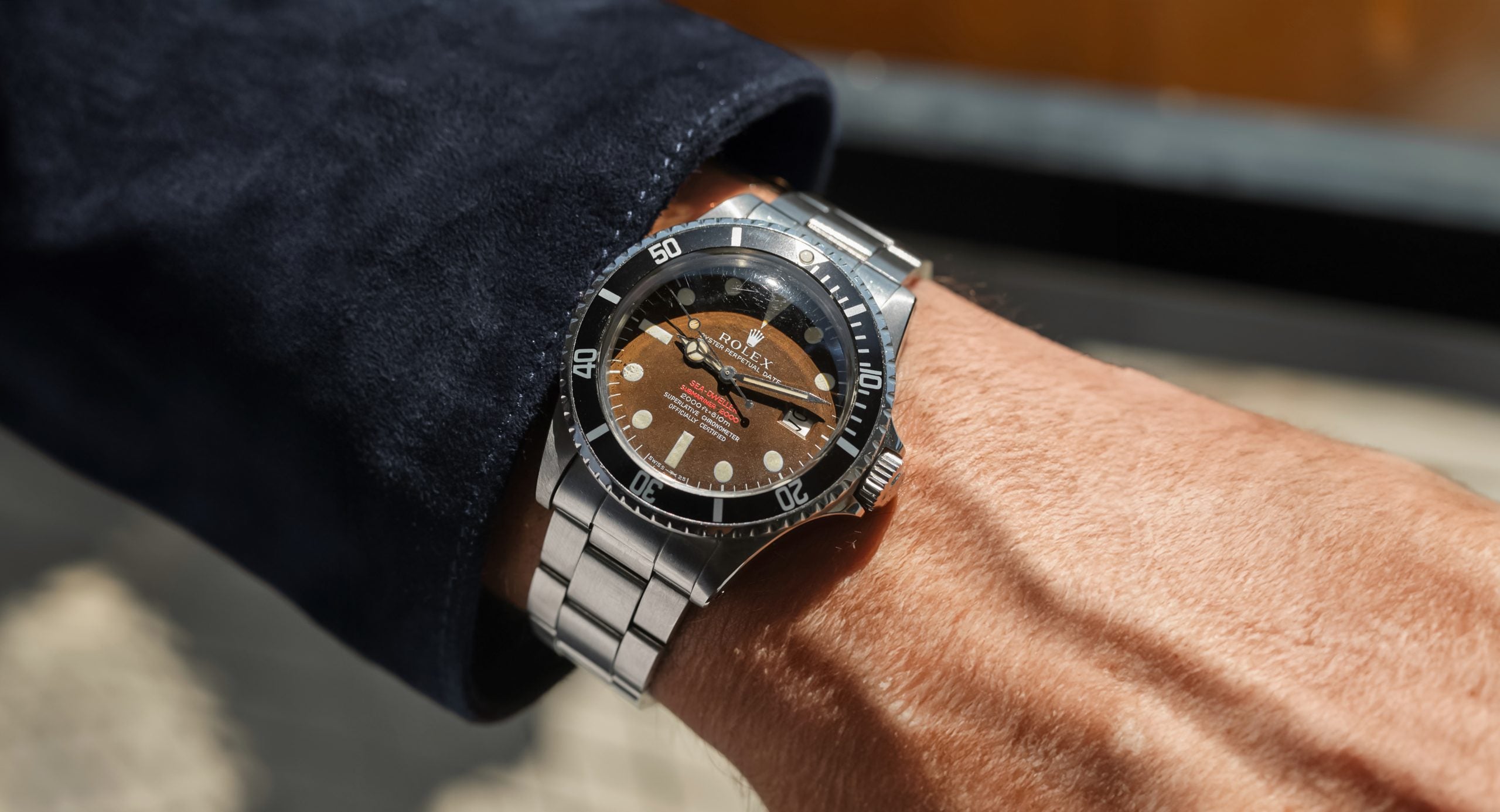 Mel（2/6 3:00まで） Mark 2, Tropical Dial 1665 'Double Red' Rolex Sea-Dweller – Hairspring