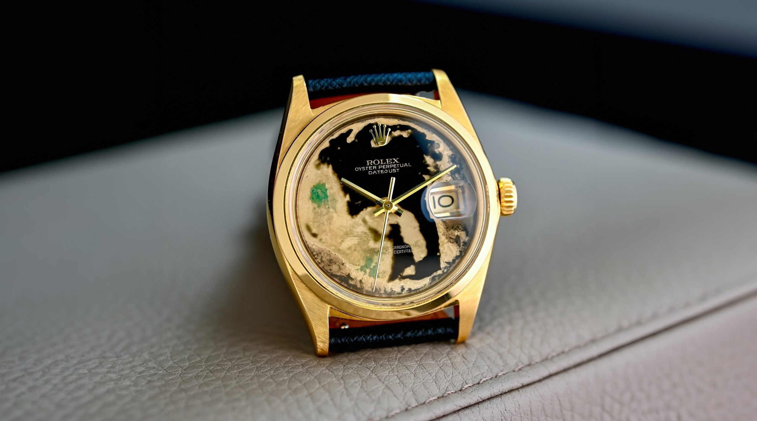 Obsidian' Dial 1600 Rolex Datejust – Hairspring