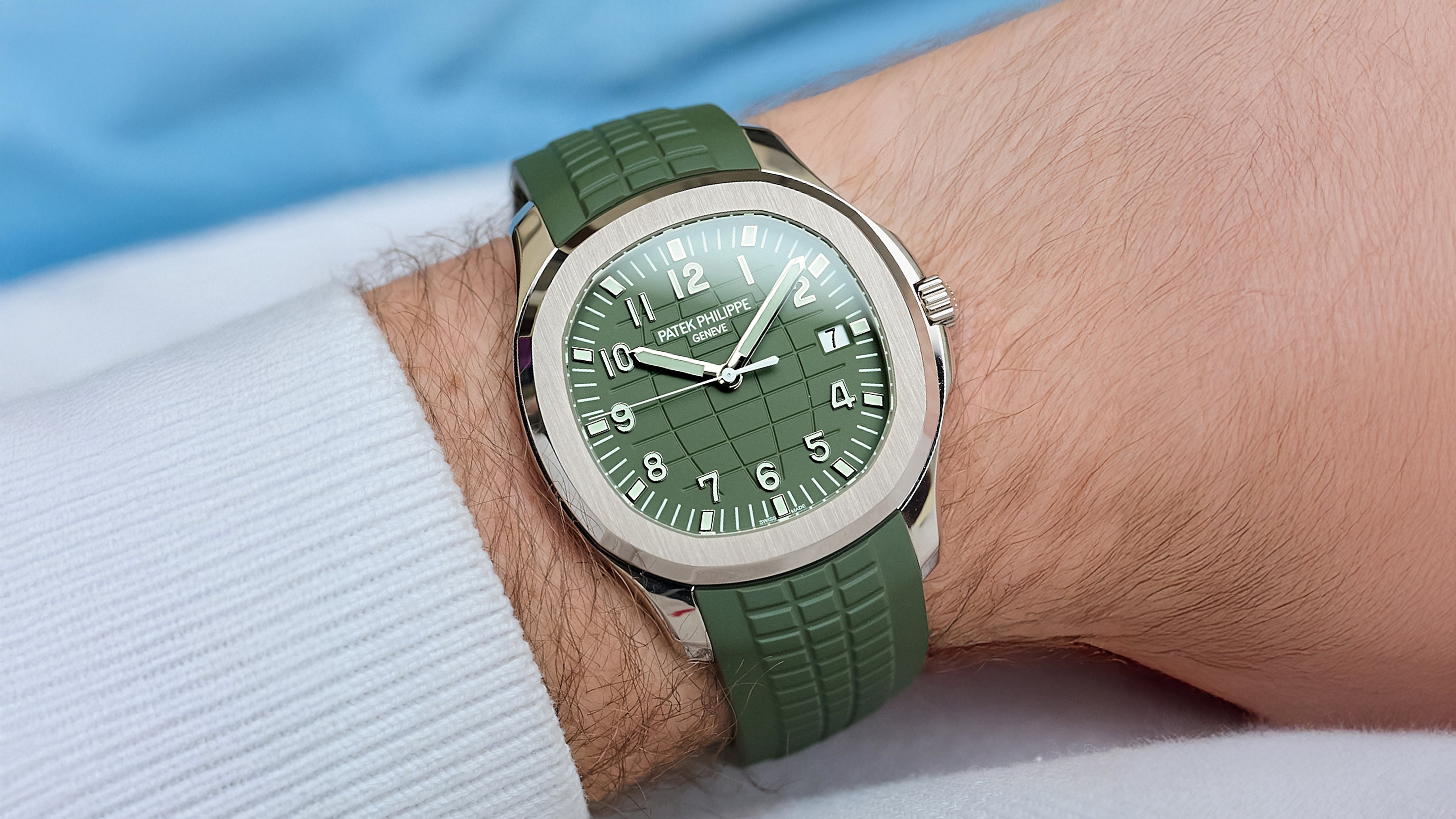 アコデュ Khaki' Green 5168G-010 Patek Philippe Aquanaut – Hairspring