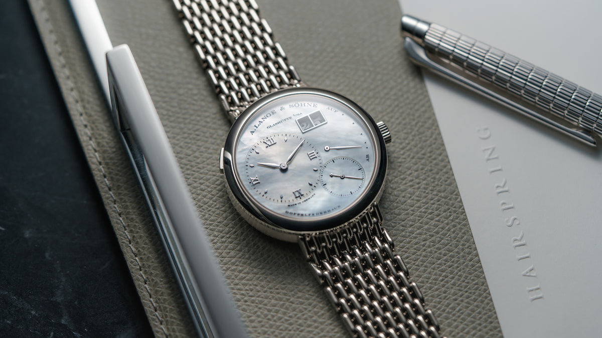 160.029, Lange 1 'Soirée', Mother of Pearl Dial, Wellendorff Bracelet, White Gold