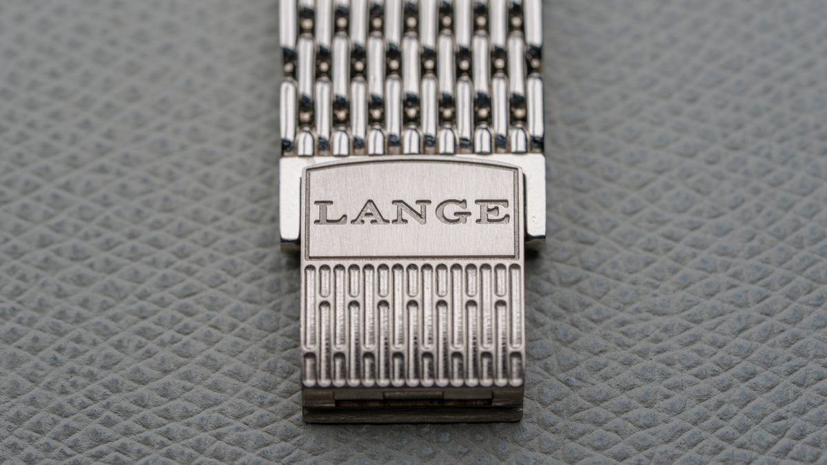 160.029, Lange 1 'Soirée', Mother of Pearl Dial, Wellendorff Bracelet, White Gold