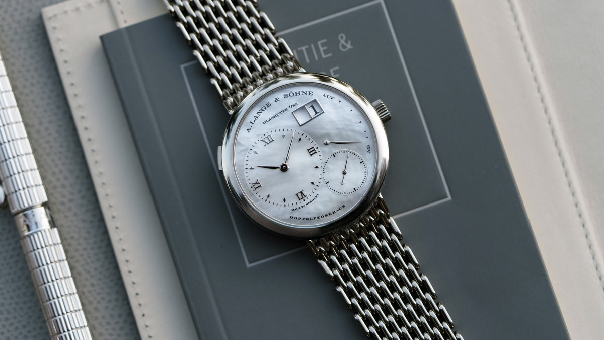 160.029, Lange 1 'Soirée', Mother of Pearl Dial, Wellendorff Bracelet, White Gold