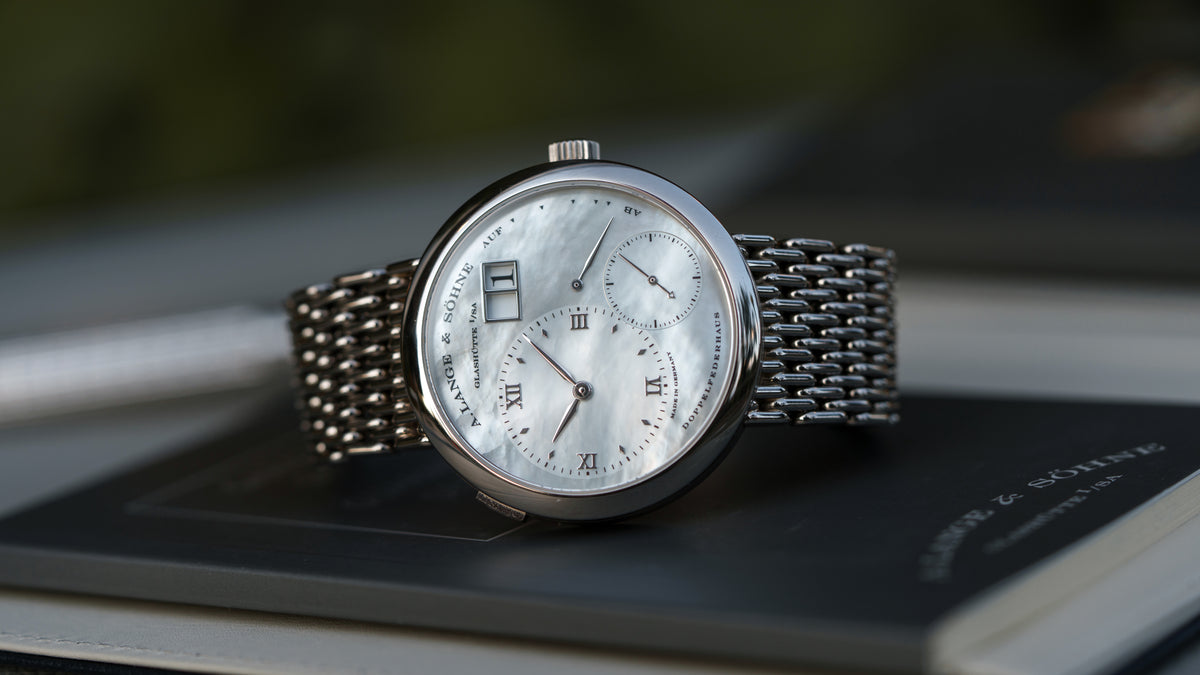160.029, Lange 1 'Soirée', Mother of Pearl Dial, Wellendorff Bracelet, White Gold