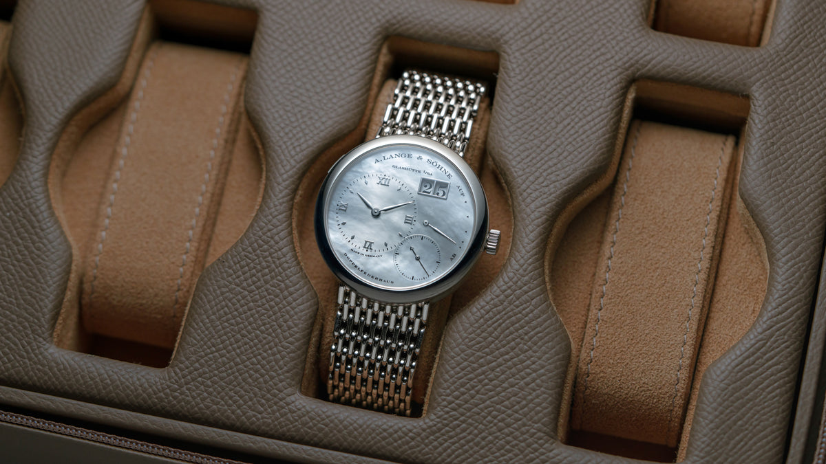 160.029, Lange 1 'Soirée', Mother of Pearl Dial, Wellendorff Bracelet, White Gold