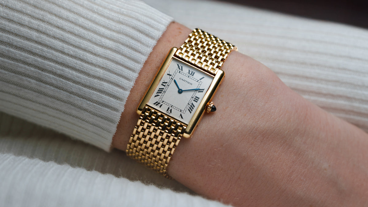 96065, Tank Louis Extra Plate, 'Pre-CPCP', Yellow Gold