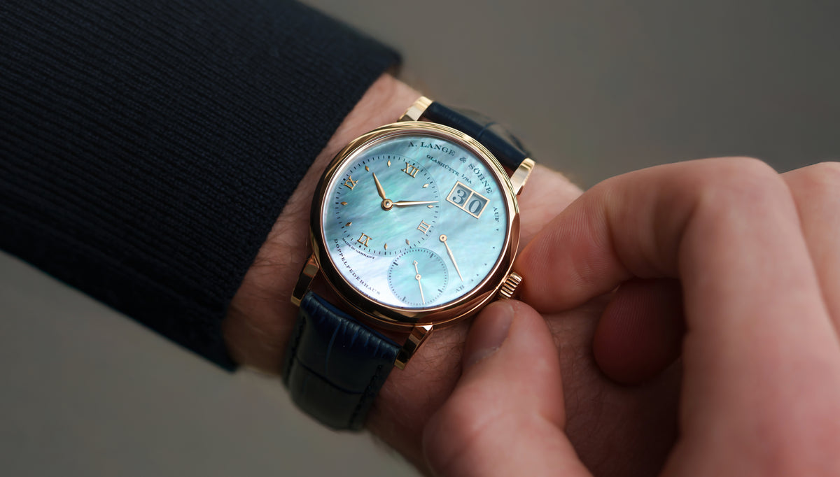 113.041, Little Lange 1, Blue Mother of Pearl Dial, Pink Gold