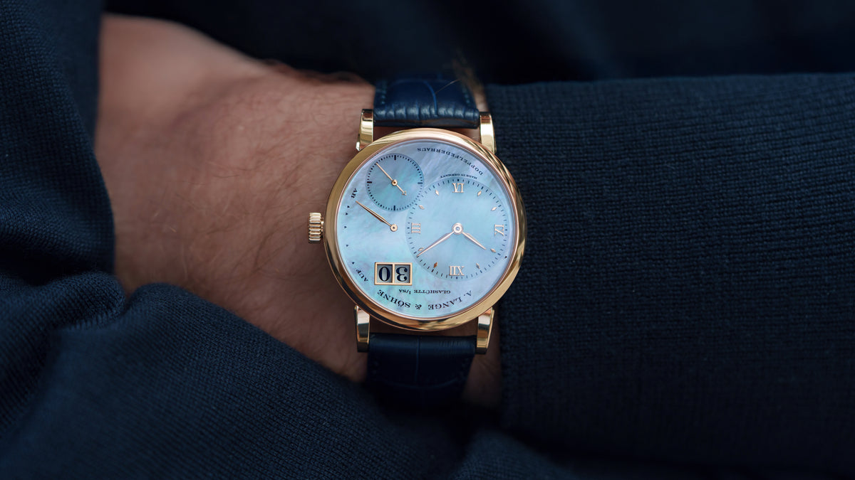 113.041, Little Lange 1, Blue Mother of Pearl Dial, Pink Gold