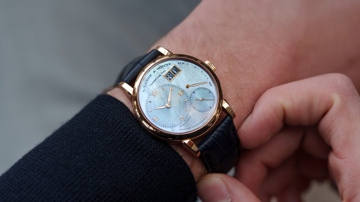 113.041, Little Lange 1, Blue Mother of Pearl Dial, Pink Gold