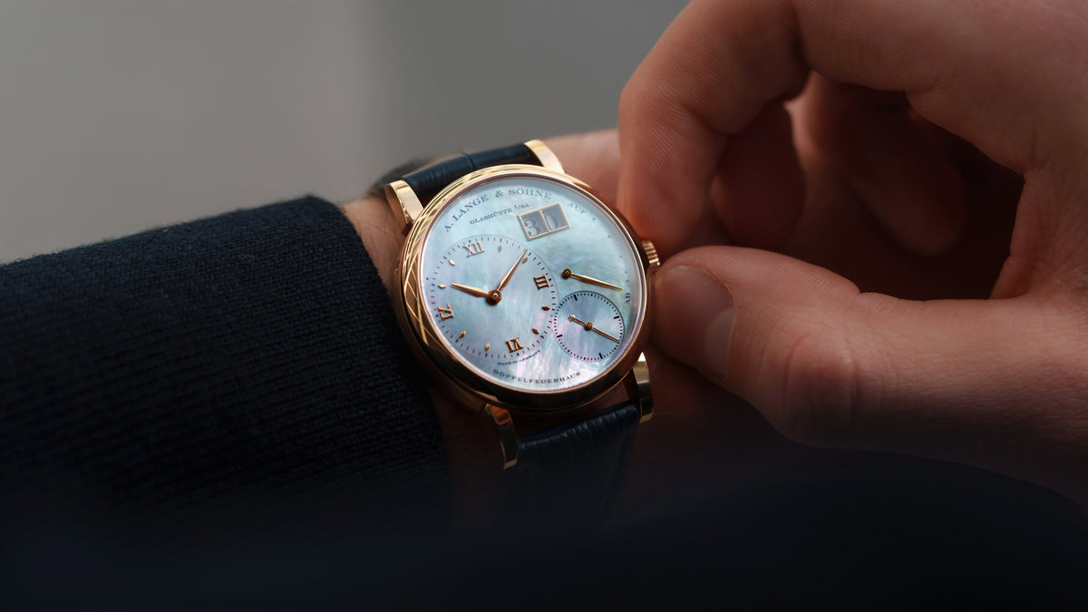 113.041, Little Lange 1, Blue Mother of Pearl Dial, Pink Gold