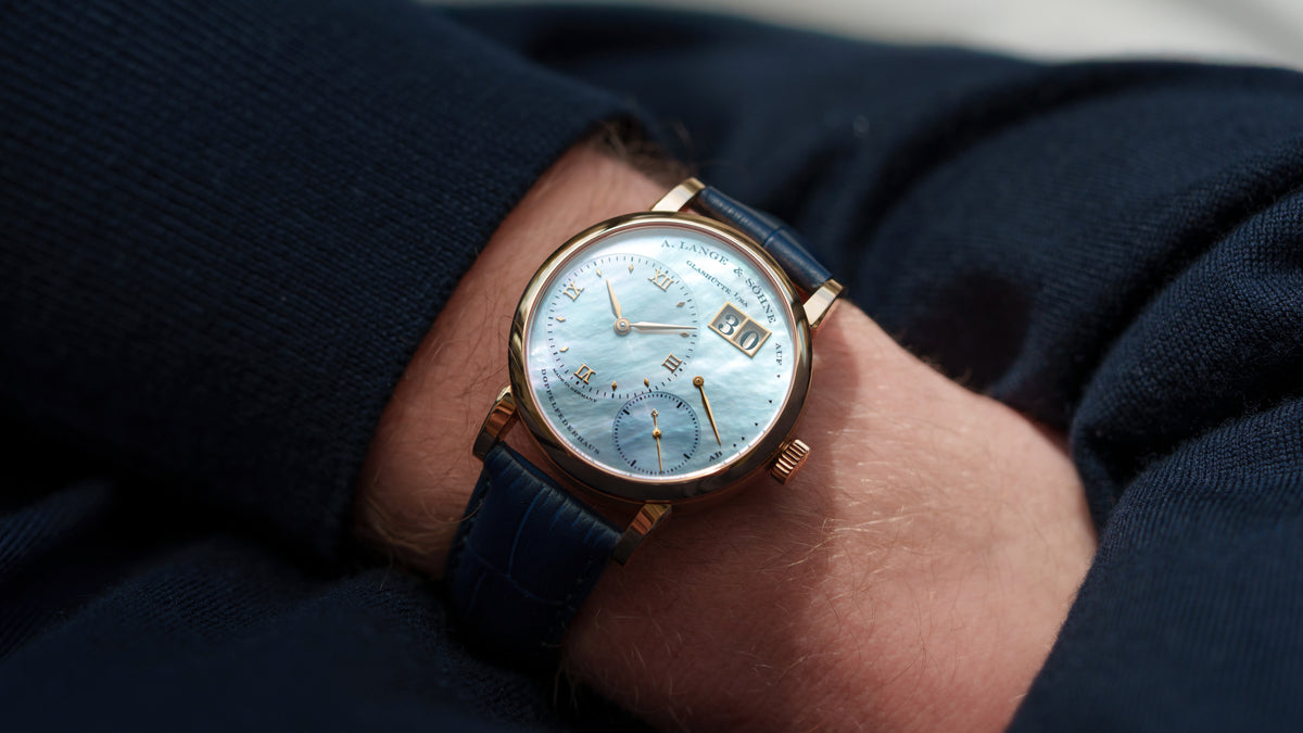 113.041, Little Lange 1, Blue Mother of Pearl Dial, Pink Gold