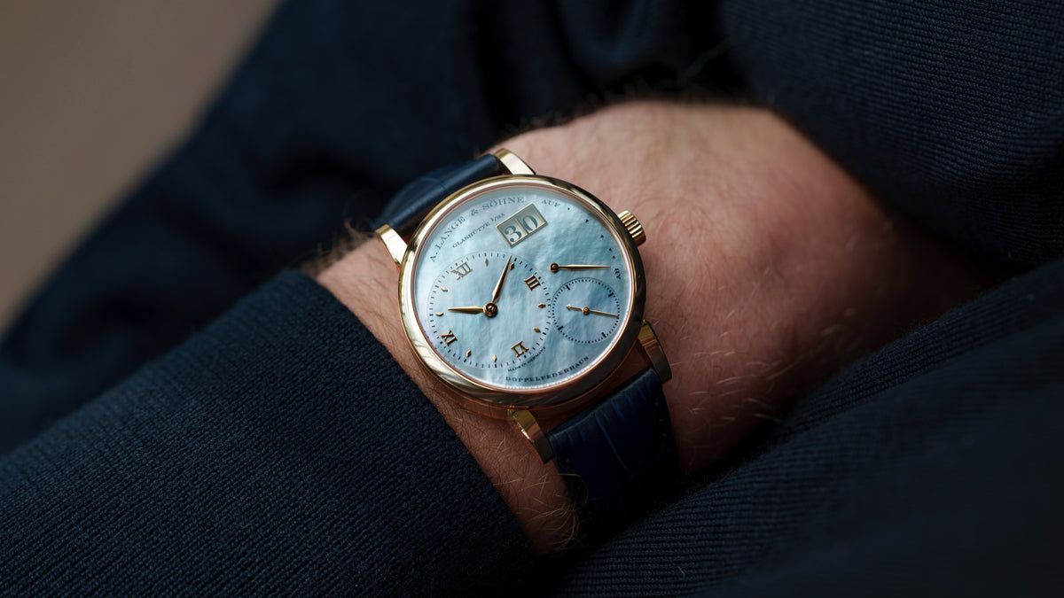 113.041, Little Lange 1, Blue Mother of Pearl Dial, Pink Gold