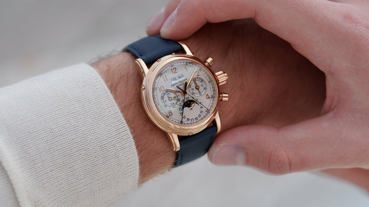 5004R, Perpetual Calendar Split Seconds Chronograph, Pink Gold