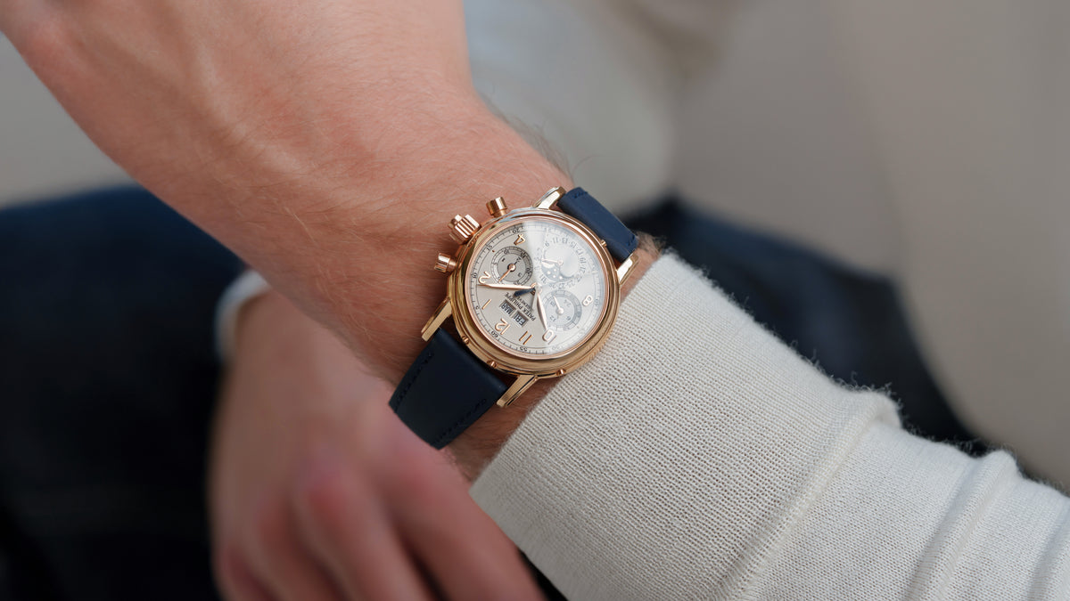 5004R, Perpetual Calendar Split Seconds Chronograph, Pink Gold