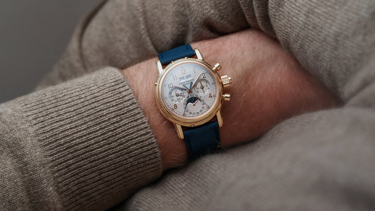 5004R, Perpetual Calendar Split Seconds Chronograph, Pink Gold