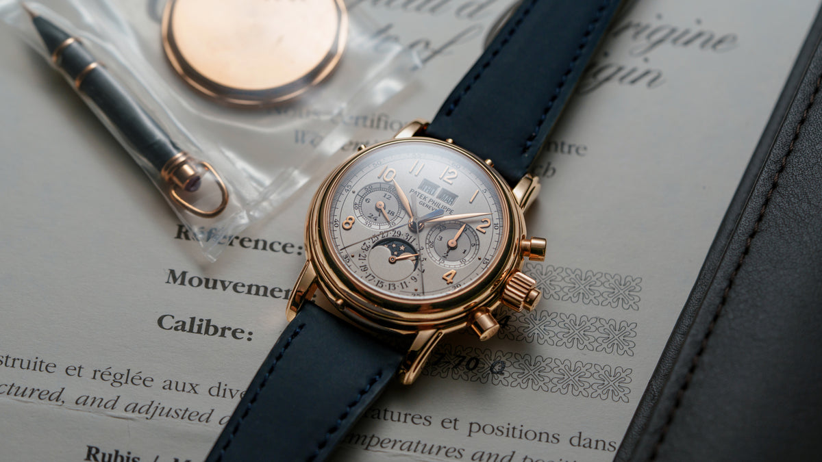 5004R, Perpetual Calendar Split Seconds Chronograph, Pink Gold