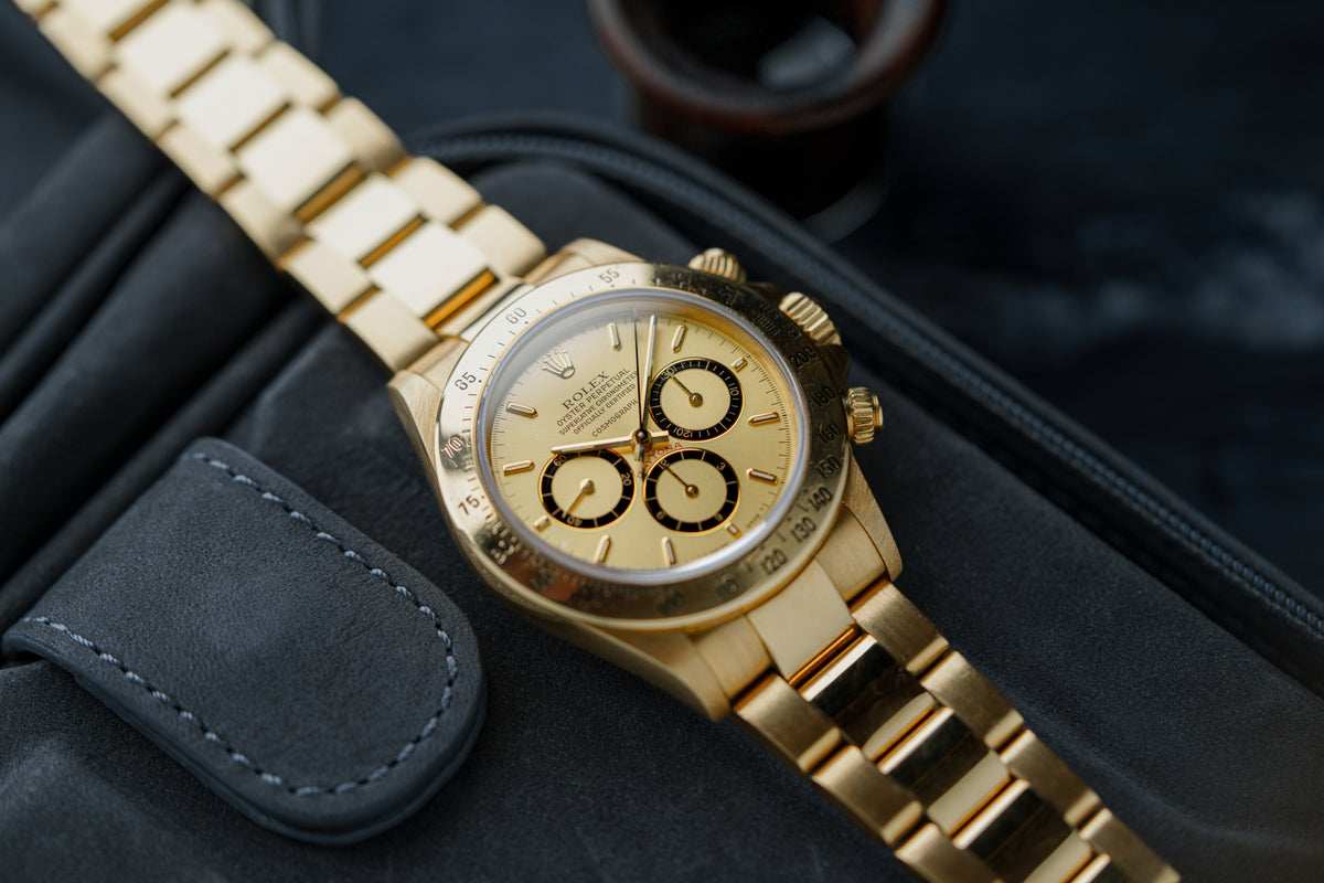 16528, Daytona, 'Floating Cosmograph' Gold Dial, Yellow Gold