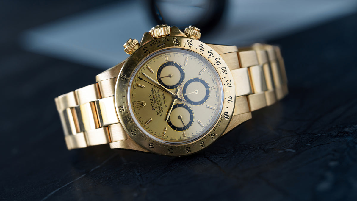 16528, Daytona, 'Floating Cosmograph' Gold Dial, Yellow Gold