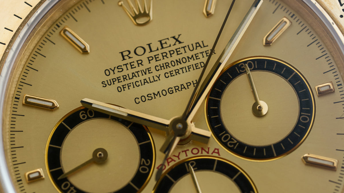 16528, Daytona, 'Floating Cosmograph' Gold Dial, Yellow Gold