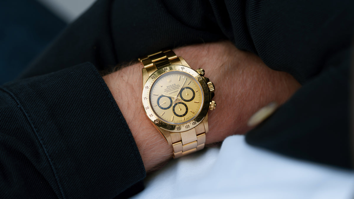 16528, Daytona, 'Floating Cosmograph' Gold Dial, Yellow Gold