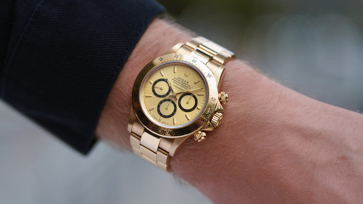 16528, Daytona, 'Floating Cosmograph' Gold Dial, Yellow Gold
