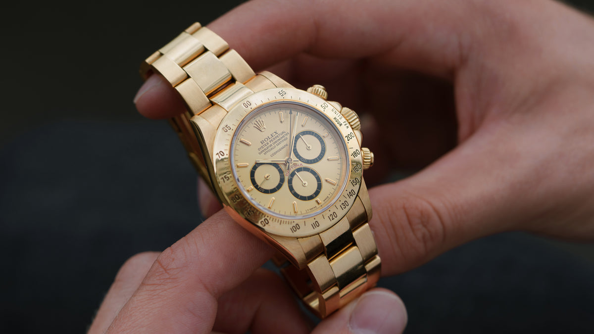 16528, Daytona, 'Floating Cosmograph' Gold Dial, Yellow Gold