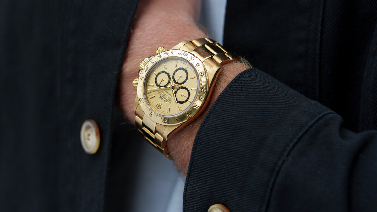 16528, Daytona, 'Floating Cosmograph' Gold Dial, Yellow Gold