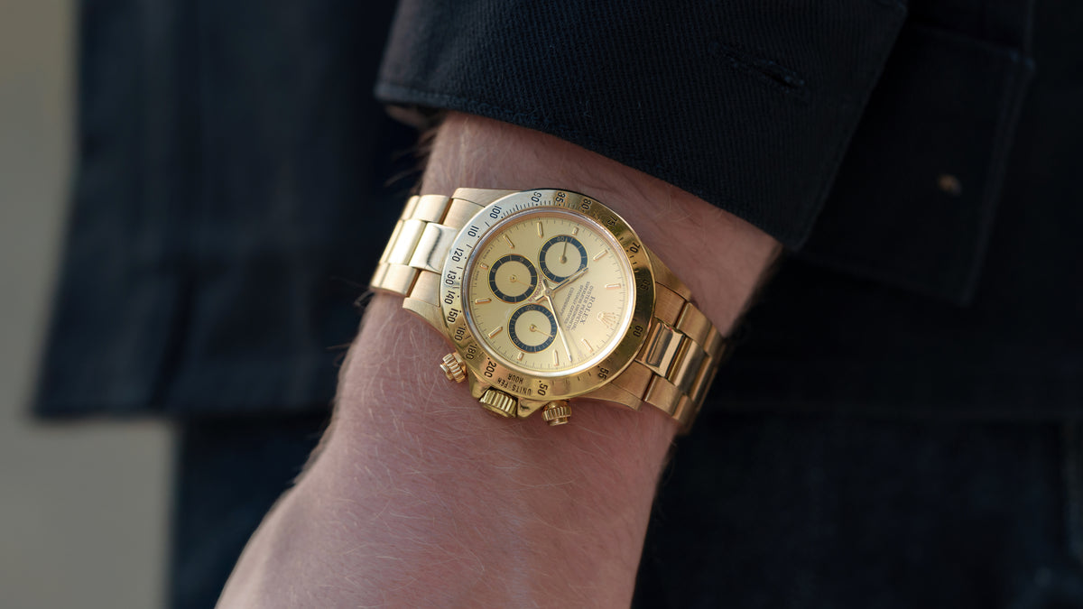 16528, Daytona, 'Floating Cosmograph' Gold Dial, Yellow Gold