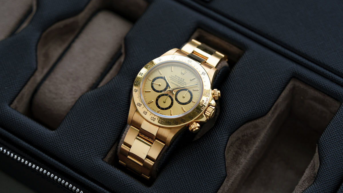 16528, Daytona, 'Floating Cosmograph' Gold Dial, Yellow Gold