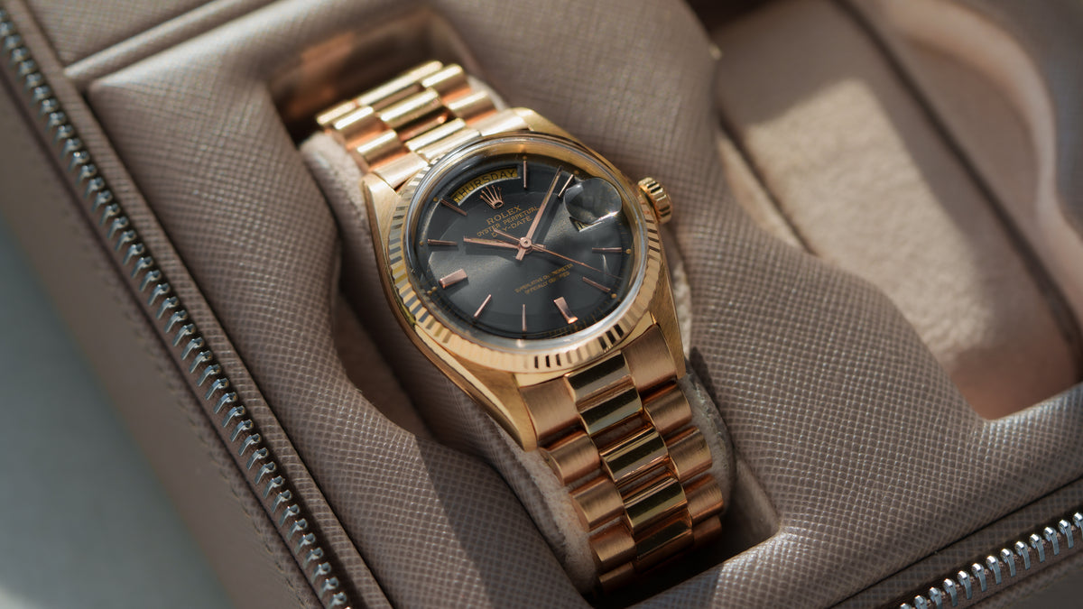 1803, Day-Date, 'Grey Ghost' Dial, Pink Gold