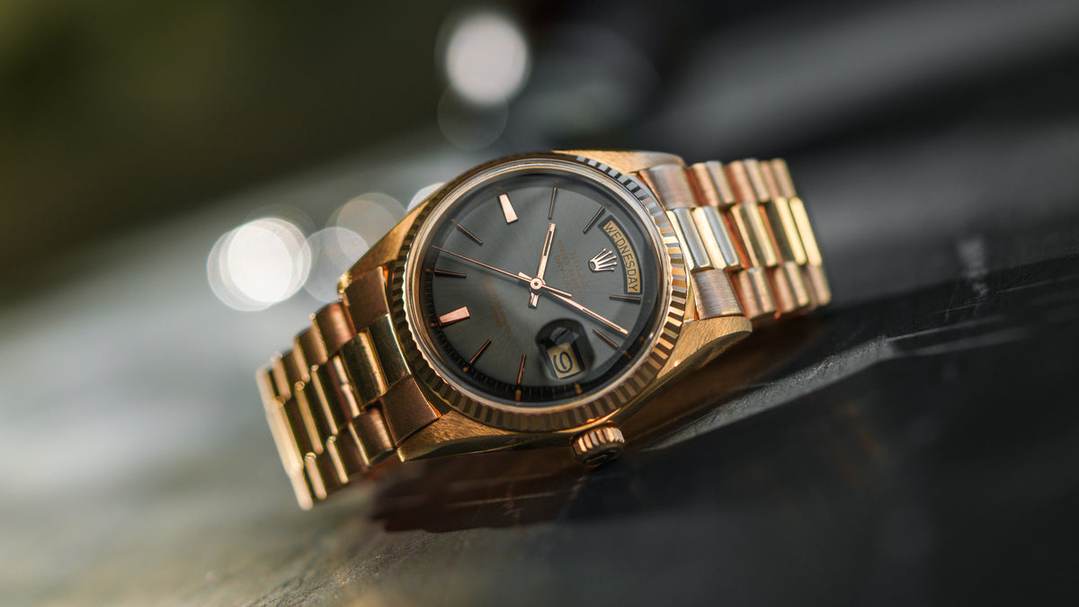 1803, Day-Date, 'Grey Ghost' Dial, Pink Gold