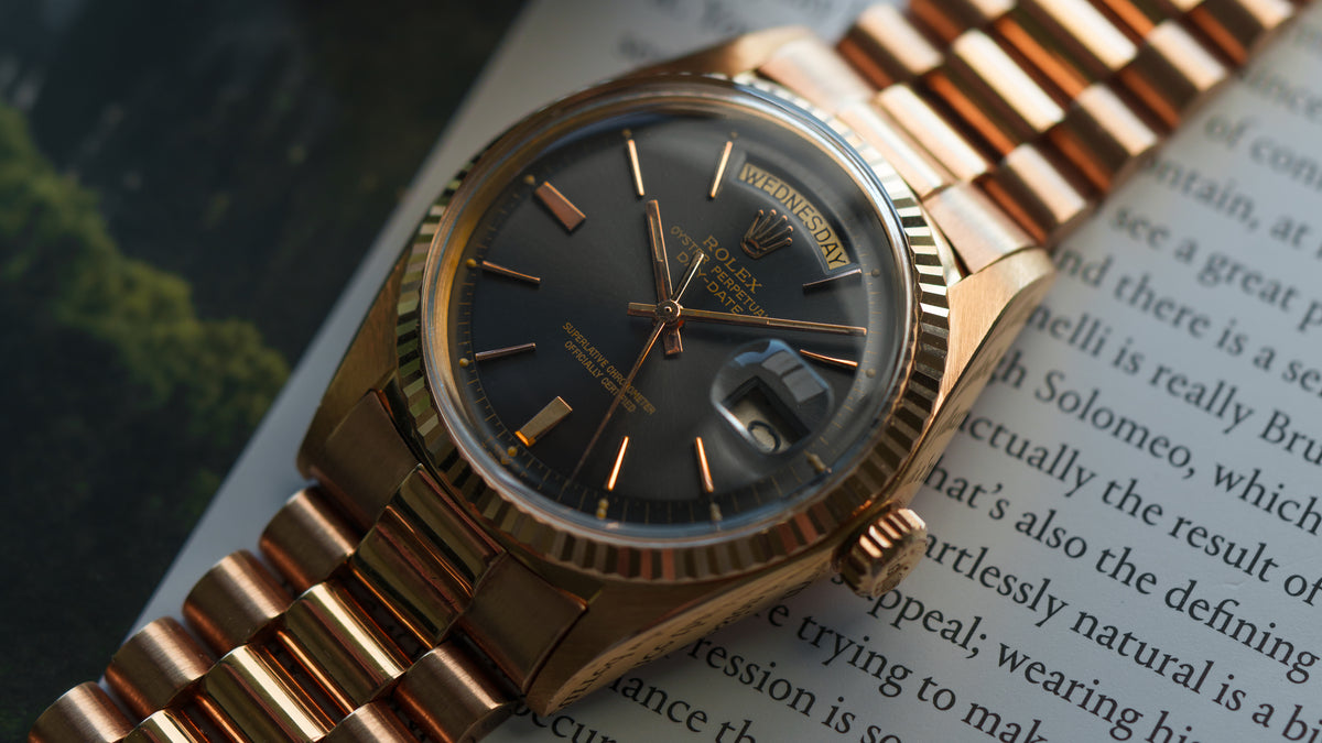 1803, Day-Date, 'Grey Ghost' Dial, Pink Gold