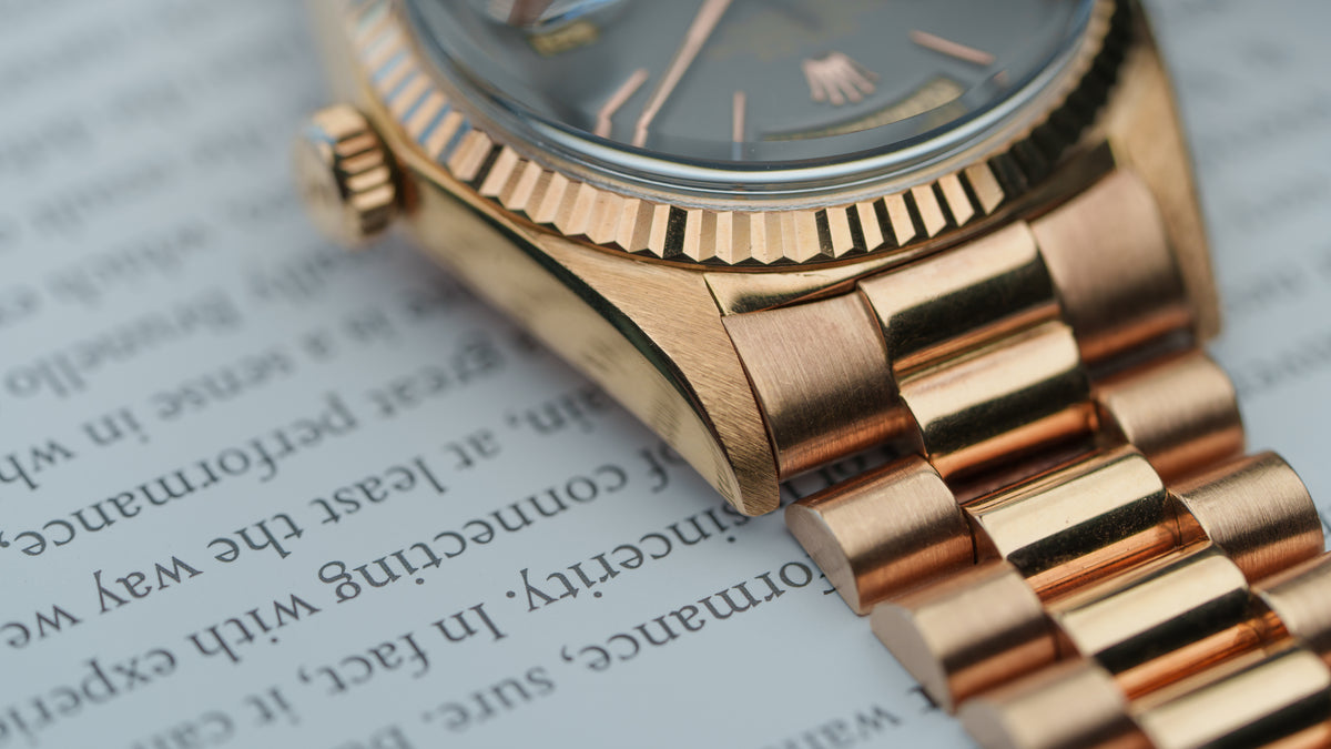 1803, Day-Date, 'Grey Ghost' Dial, Pink Gold