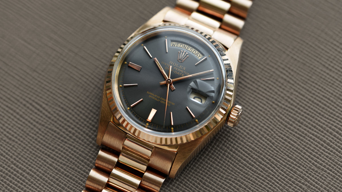 1803, Day-Date, 'Grey Ghost' Dial, Pink Gold