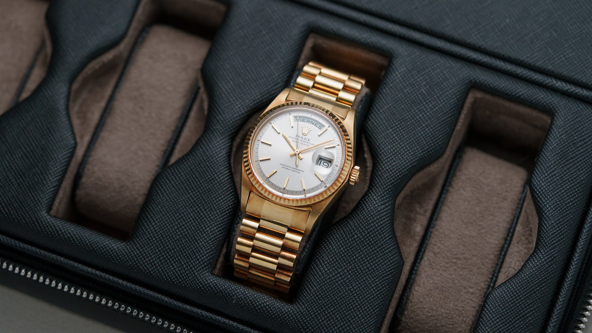 1803, Day-Date, D'Agosto Venezuelan Bracelet, Yellow Gold