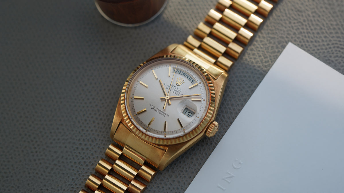 1803, Day-Date, D'Agosto Venezuelan Bracelet, Yellow Gold