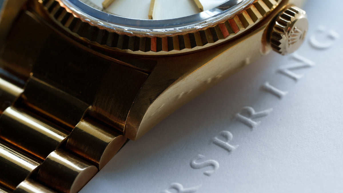 1803, Day-Date, D'Agosto Venezuelan Bracelet, Yellow Gold