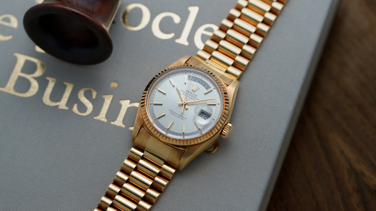 1803, Day-Date, D'Agosto Venezuelan Bracelet, Yellow Gold