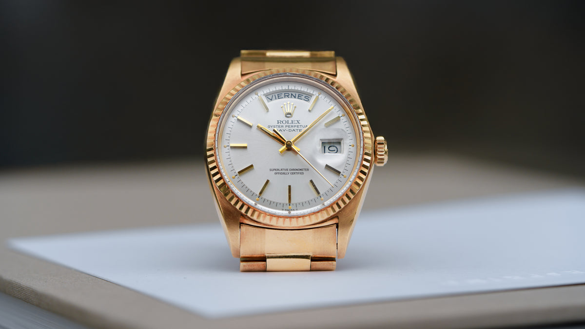 1803, Day-Date, D'Agosto Venezuelan Bracelet, Yellow Gold