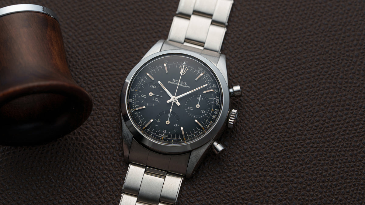 6238, 'Pre-Daytona' Chronograph, Black Galvanic Dial, Steel