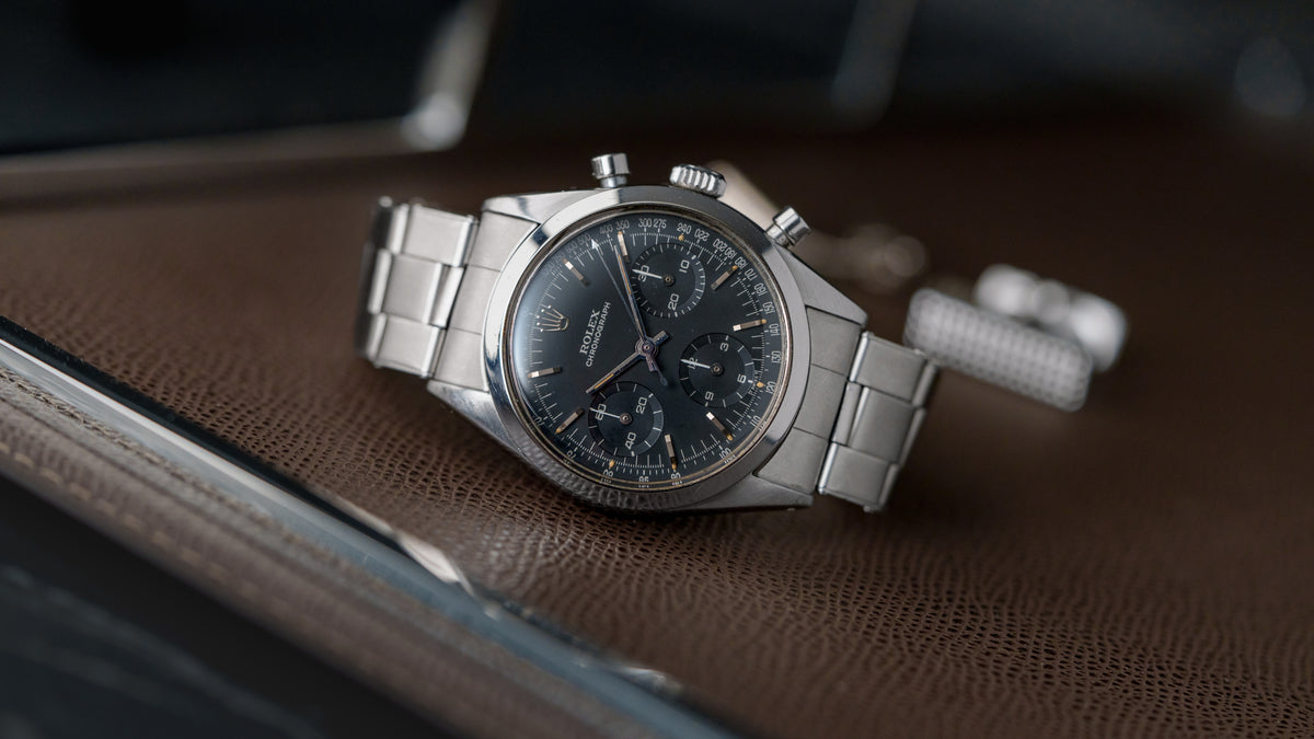 6238, 'Pre-Daytona' Chronograph, Black Galvanic Dial, Steel