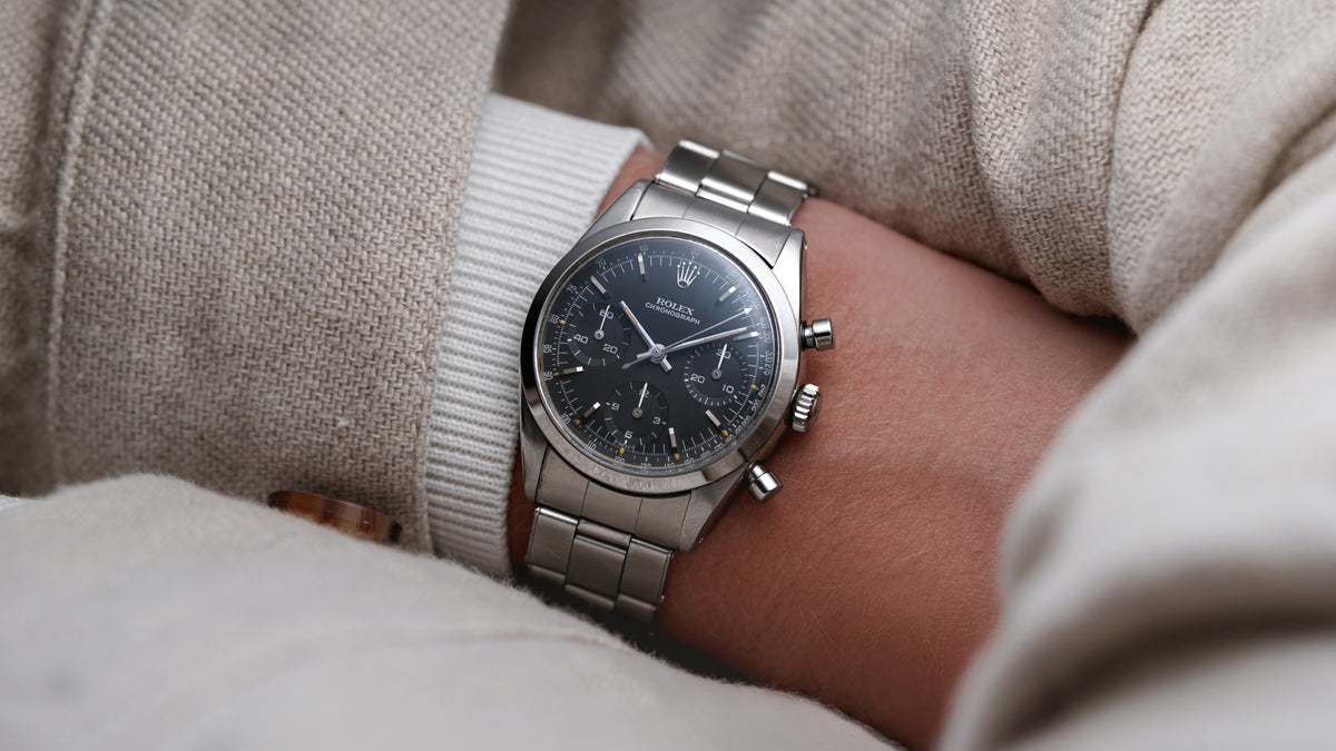 6238, 'Pre-Daytona' Chronograph, Black Galvanic Dial, Steel