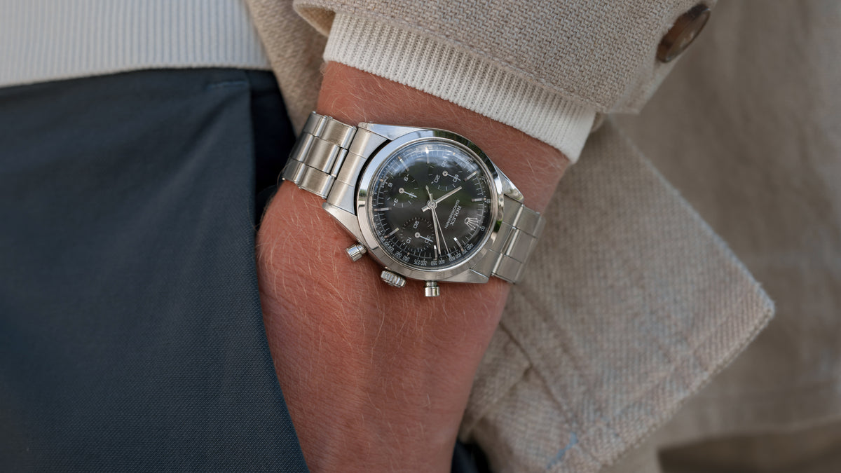 6238, 'Pre-Daytona' Chronograph, Black Galvanic Dial, Steel