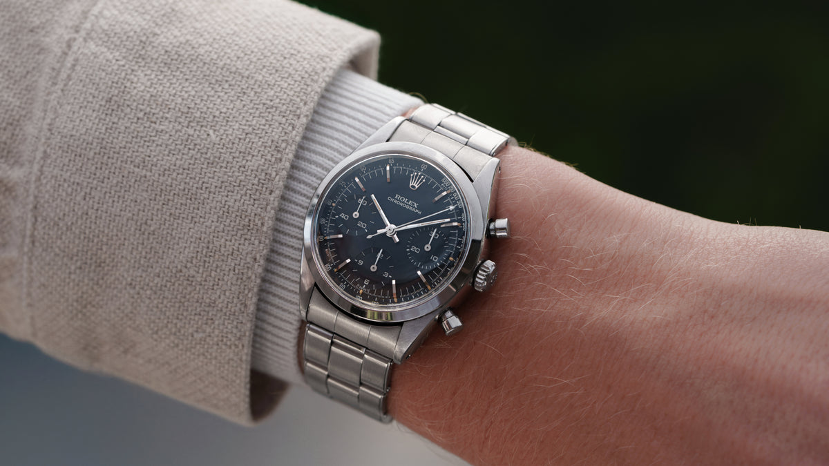 6238, 'Pre-Daytona' Chronograph, Black Galvanic Dial, Steel