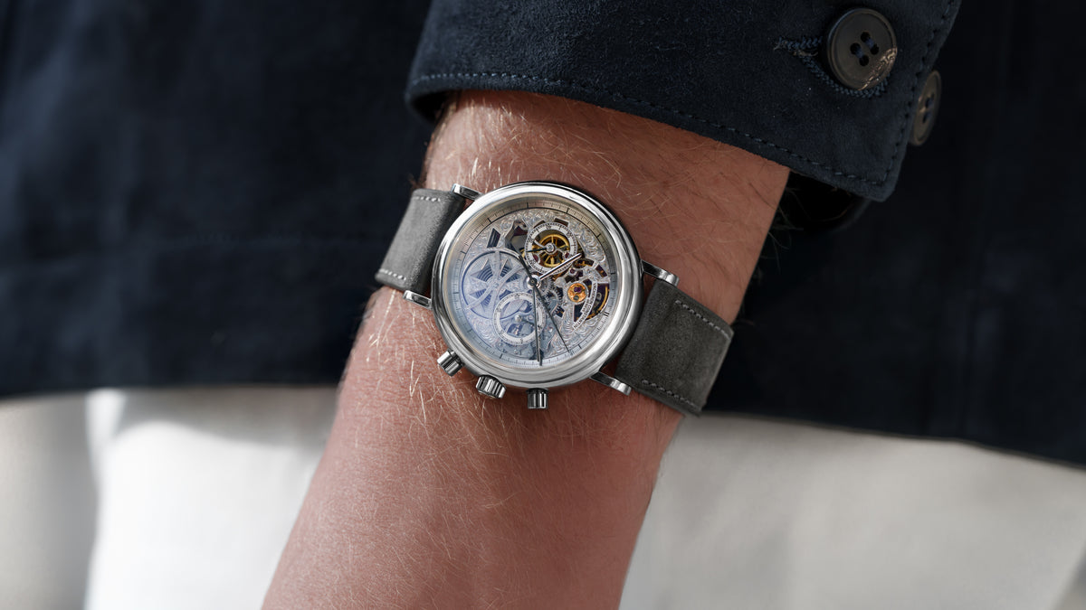 47100, Chronograph Skeleton, Platinum