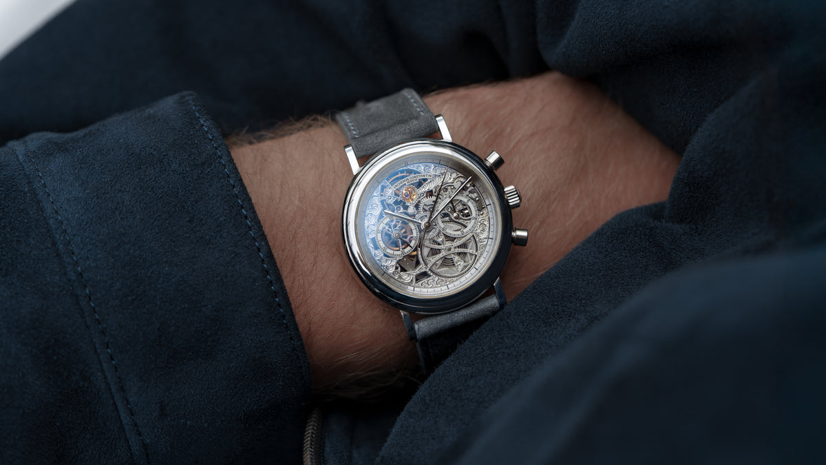 47100, Chronograph Skeleton, Platinum