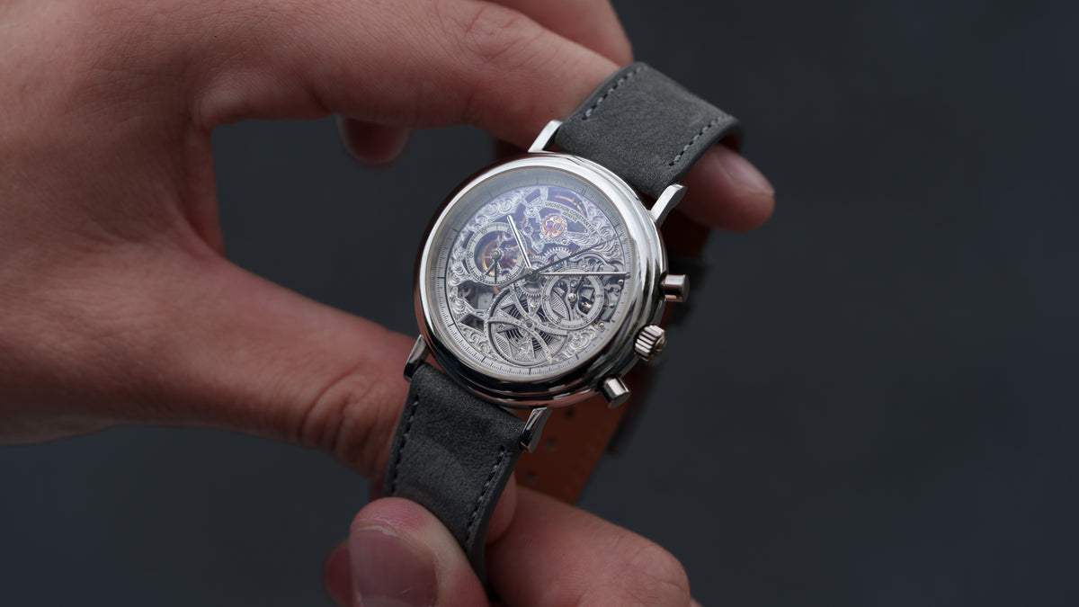 47100, Chronograph Skeleton, Platinum