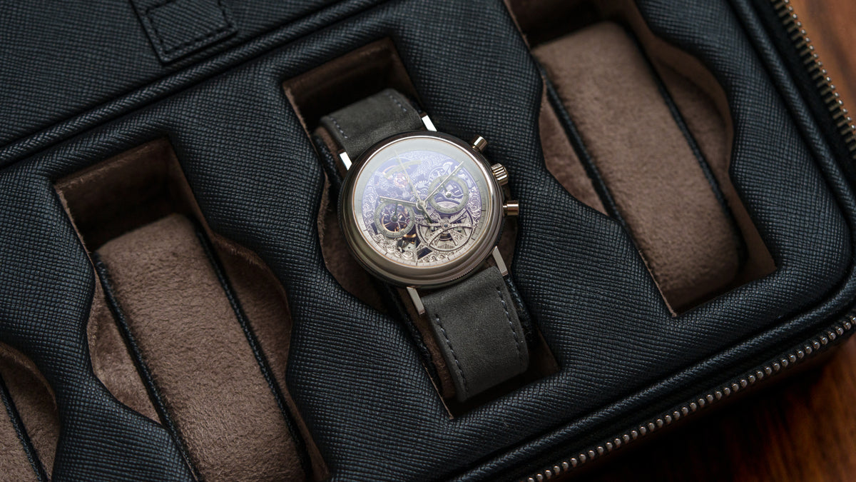 47100, Chronograph Skeleton, Platinum